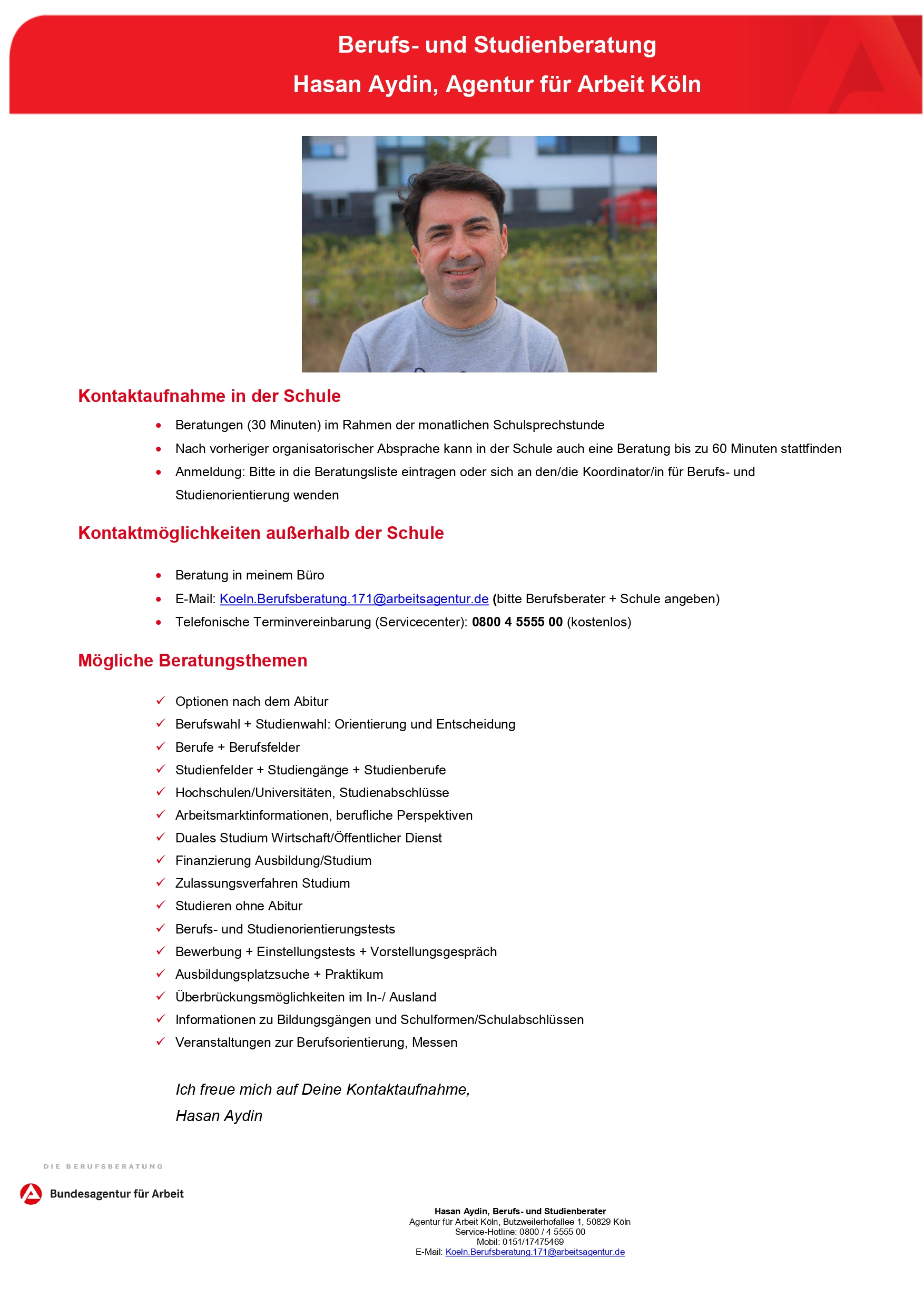 Kontaktflyer Foto 1