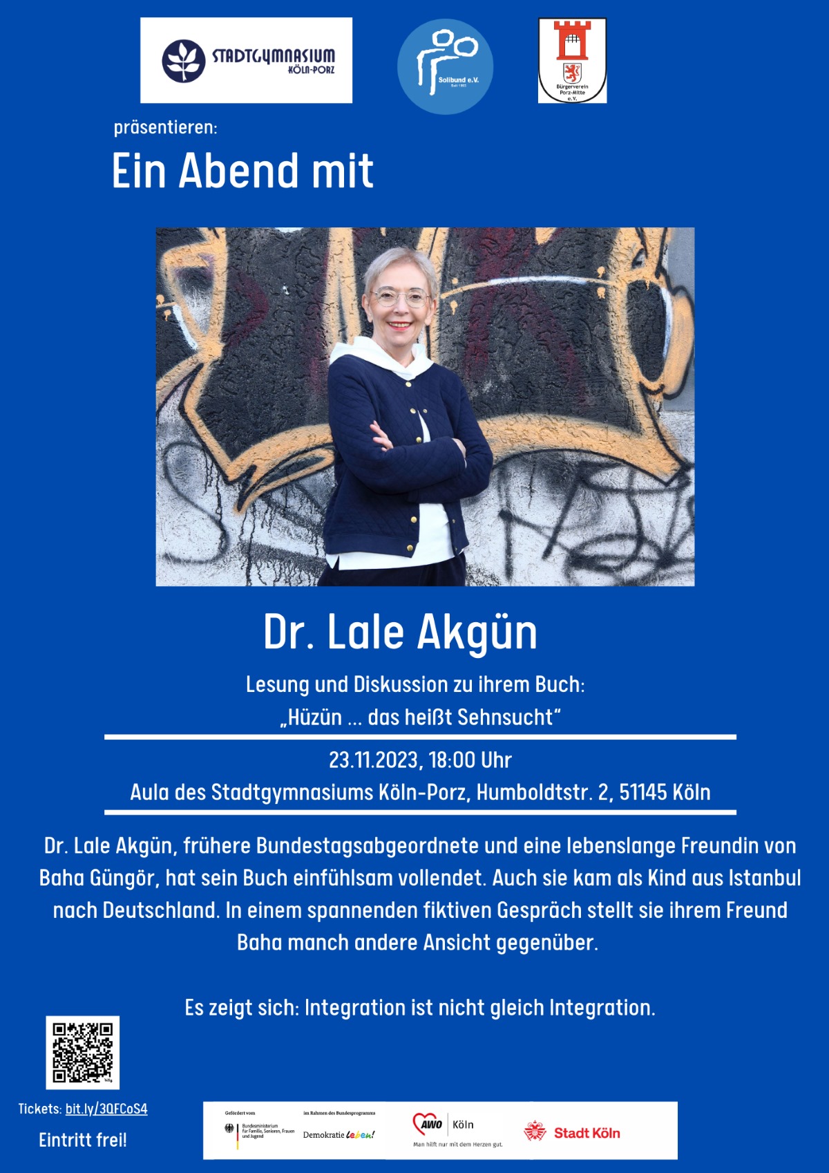 Ankündigung: Ein Abend mit Dr. Lale Akgün
