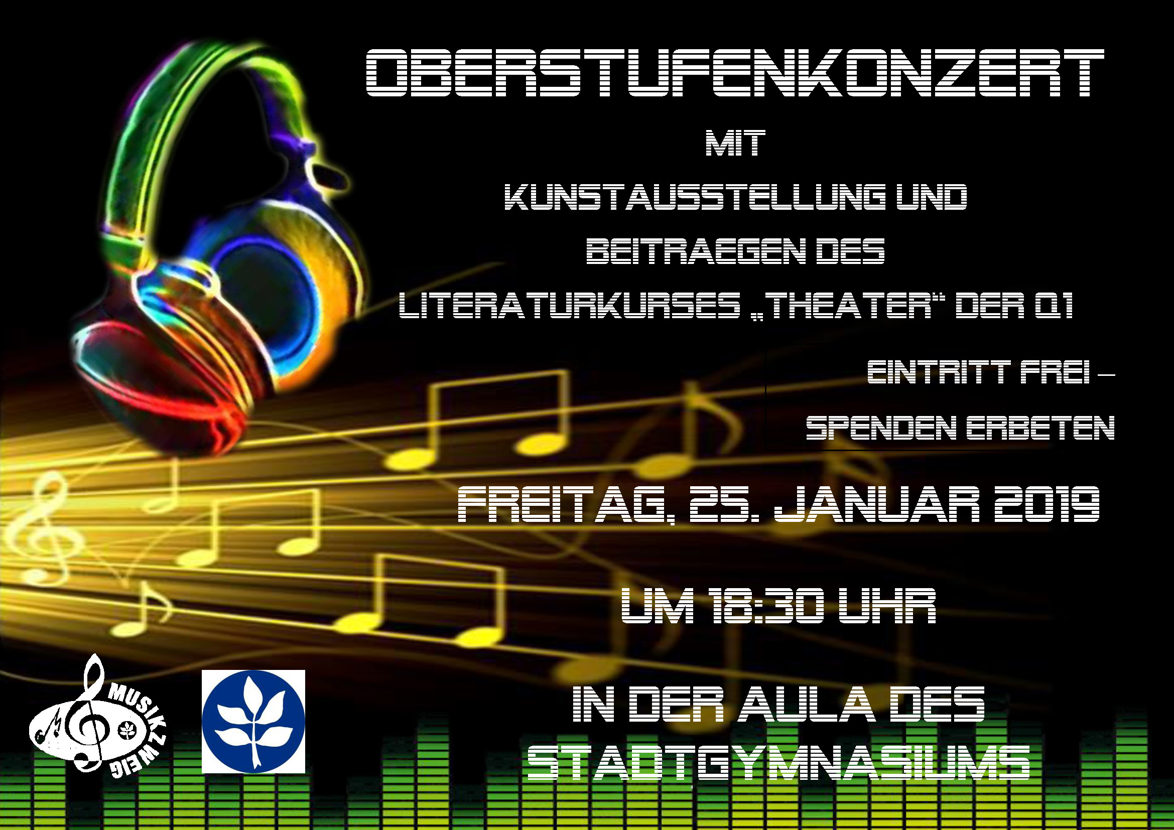 Plakat Oberstufenkonzert Querformat Fertig