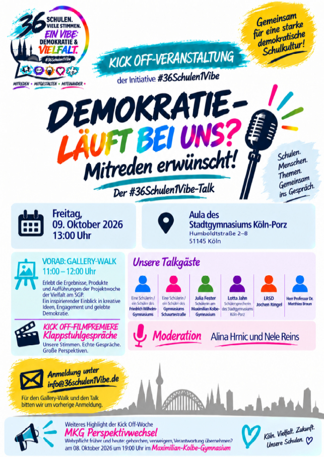#36Schulen1Vibe: Einladung zur Kick Off-Veranstaltung am SGP